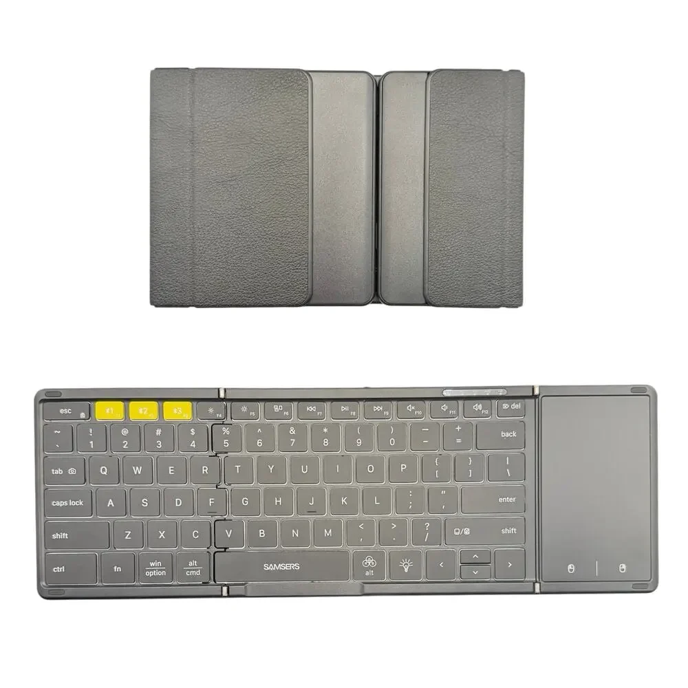 Samsers Foldable Bluetooth Keyboard Full Size w/ Touchpad